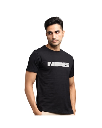 NFS1 Greys&Blues Pima Round neck T-Shirt-Black